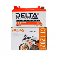 Аккумулятор 12В 7Ач DELTA CT1207 (YTX7A-BS)