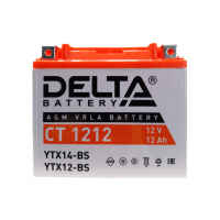 Аккумулятор 12В 12Ач DELTA CT1212 (YTX12-BS, YTX14-BS)